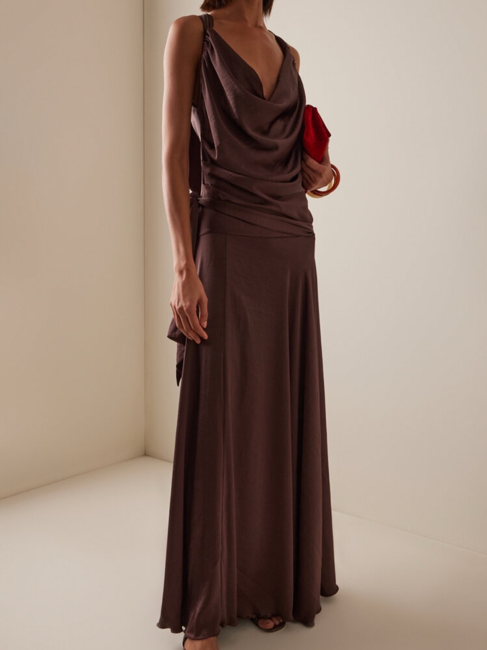 Siedres Nesta Brown Maxi Dress